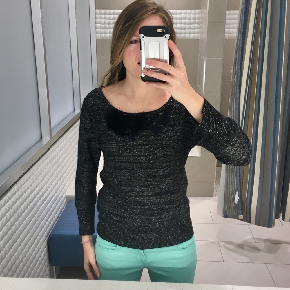 Sparkly Black Top